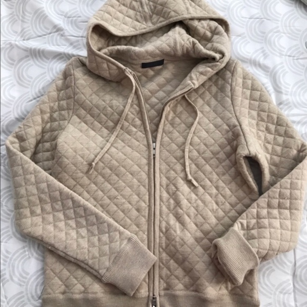 J crew quilted hoodie size xs